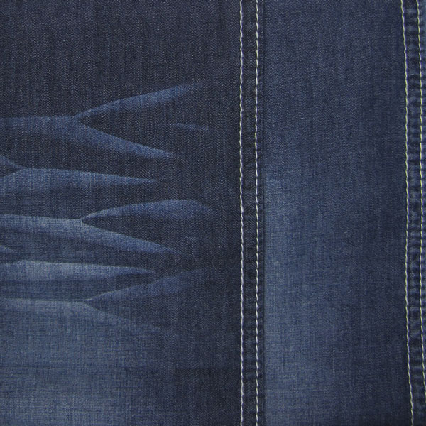 نمونه دوخته شده از پارچه جین رنگ سرمه ای www.parchat.ir